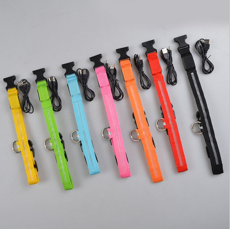 LED Glow Dog Collar – Night Safety Adjustable Luminous Pet Collar