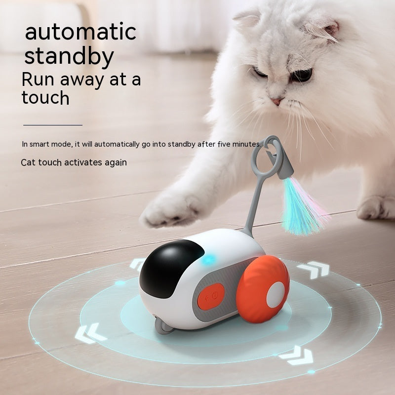 Remote Control Interactive Cat Car Toy – Smart Automatic Self-Moving Pet Toy