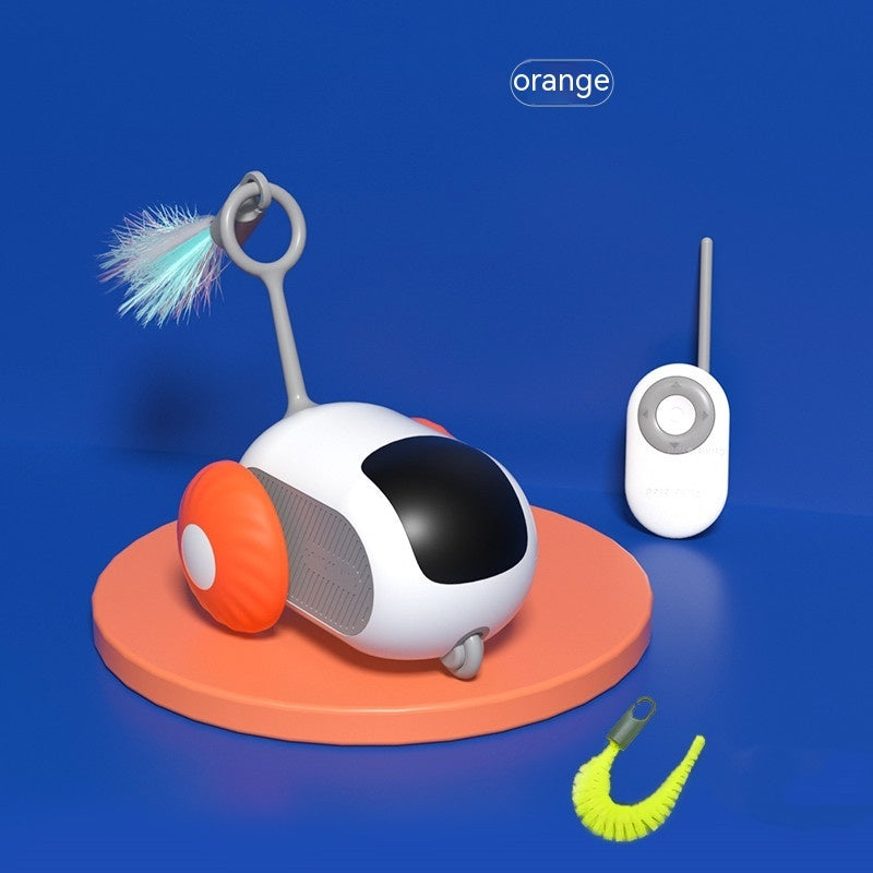 Remote Control Interactive Cat Car Toy – Smart Automatic Self-Moving Pet Toy