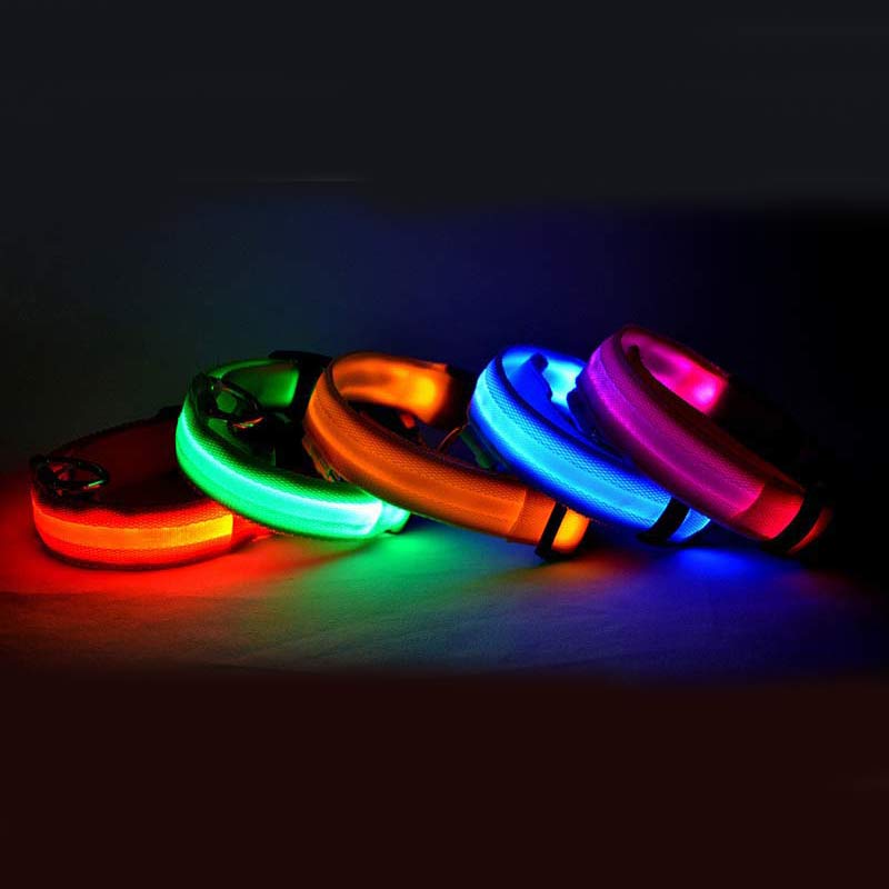 LED Glow Dog Collar – Night Safety Adjustable Luminous Pet Collar