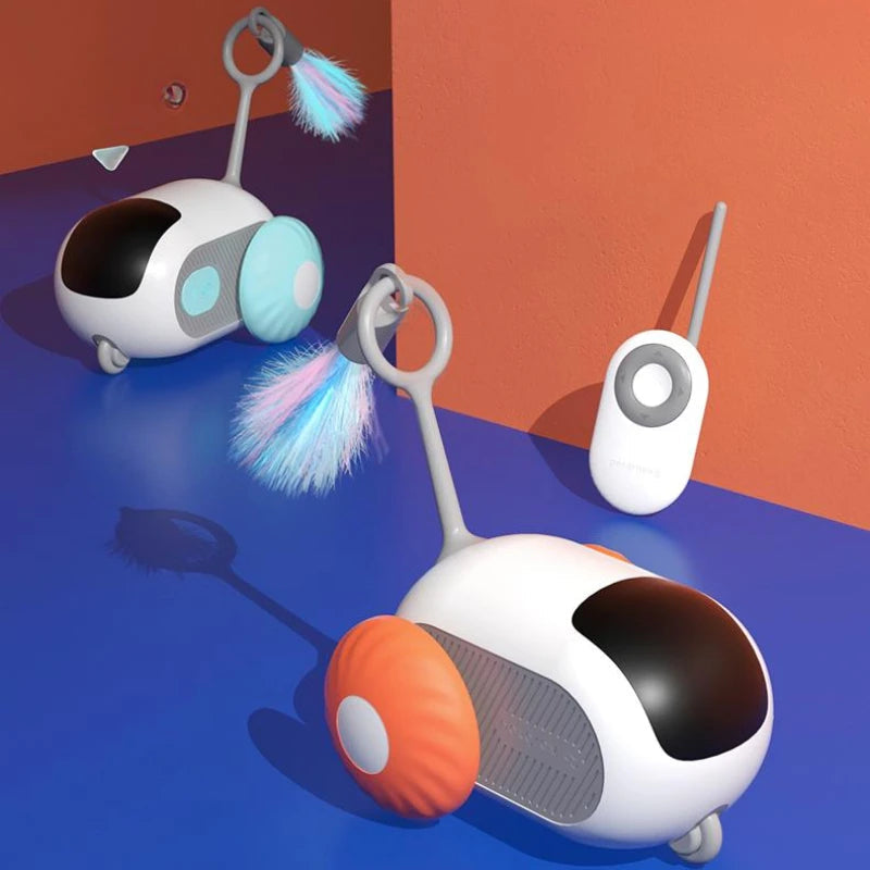 Remote Control Interactive Cat Car Toy – Smart Automatic Self-Moving Pet Toy