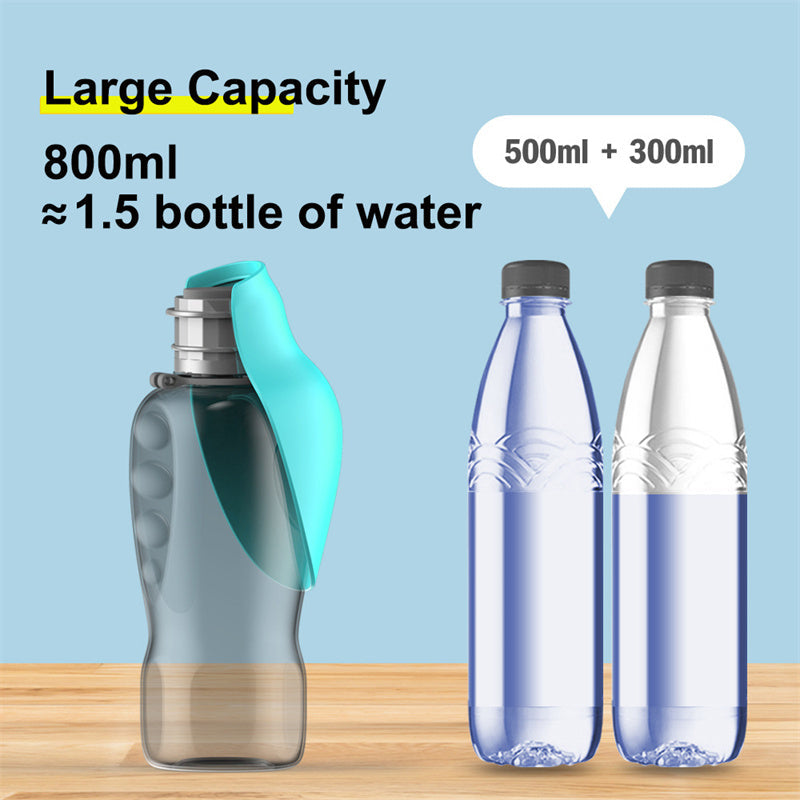 800ml Portable Dog Water Bottle