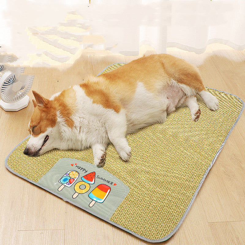 Rattan Cooling Mat for Dogs & Cats