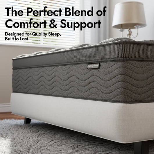 Queen Hybrid Mattress with Pocket Springs and Memory Foam