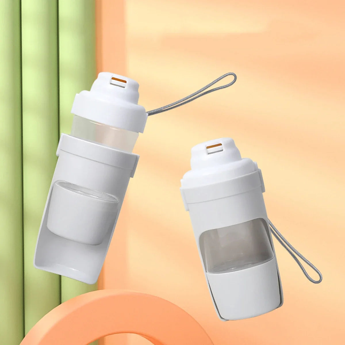 Portable Dog Cat Water Bottle with Storage Food and Water Container for Puppy Pets Dogs Feeder Bowl Outdoor Travel Pet Supplies