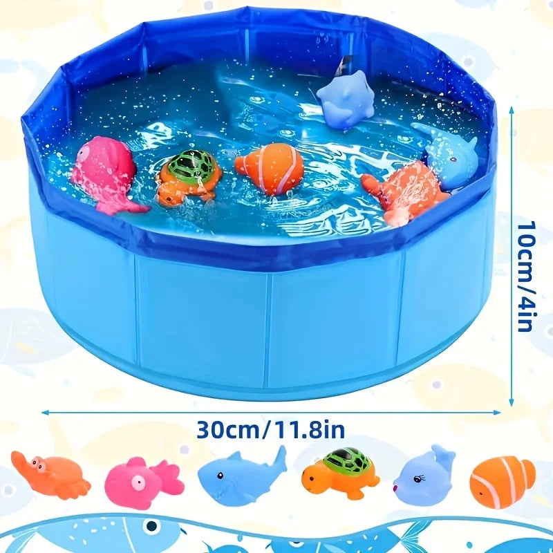 Pet Play Pool for Dogs & Cats – Outdoor Water Pool for Play, Cooling & Training