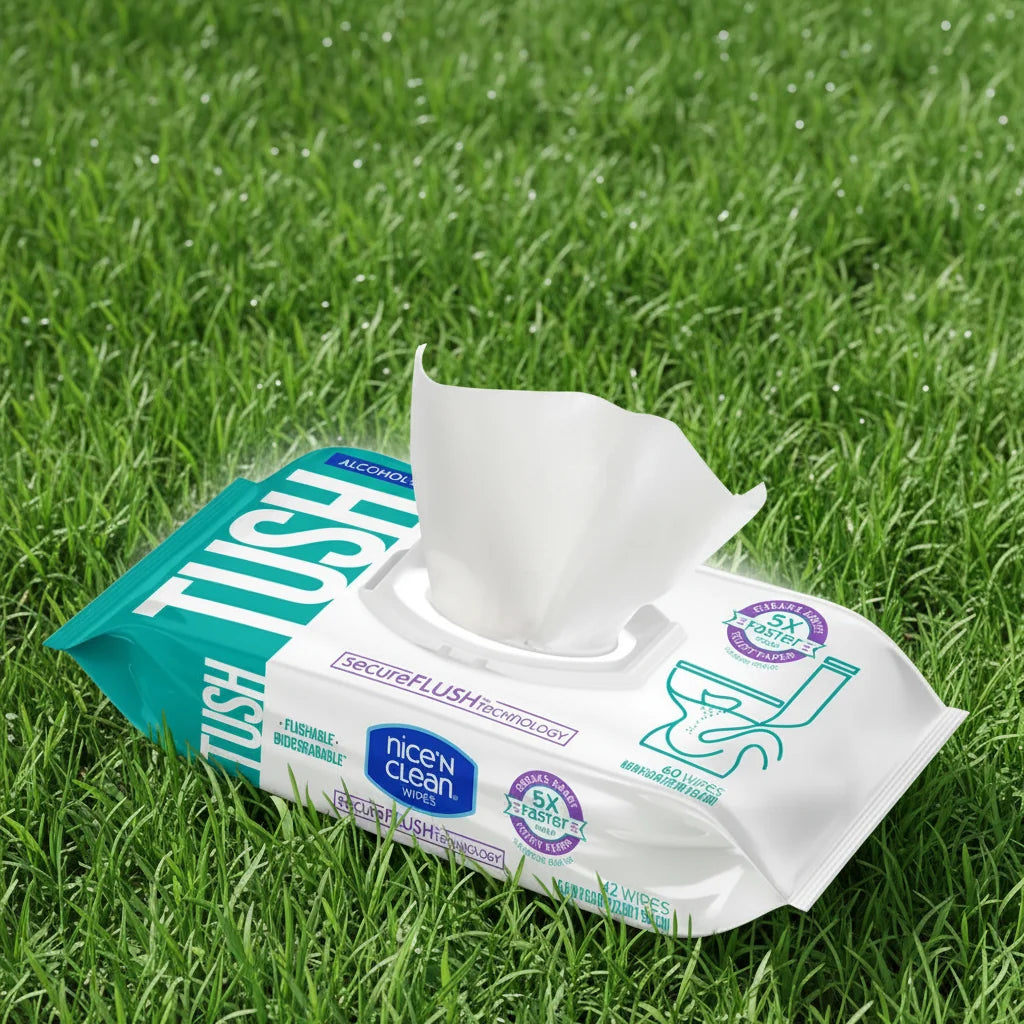 Alcohol-Free Flushable Earth-Friendly, Green-Rated Pet Wipes For Sensitive Skin Aloe & Vitamin E 3 Packs 126 Total Wipes