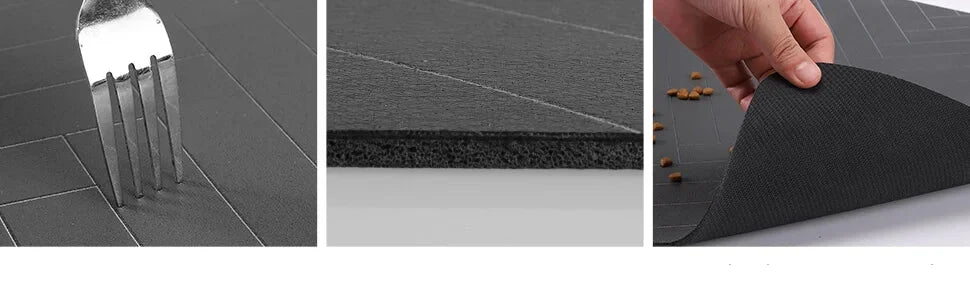 Pet Feeding Mat-Absorbent Pet Placemat for Food and Water Bowl, with Waterproof Rubber Backing, Quick Dry Water Mat for Dog Cat