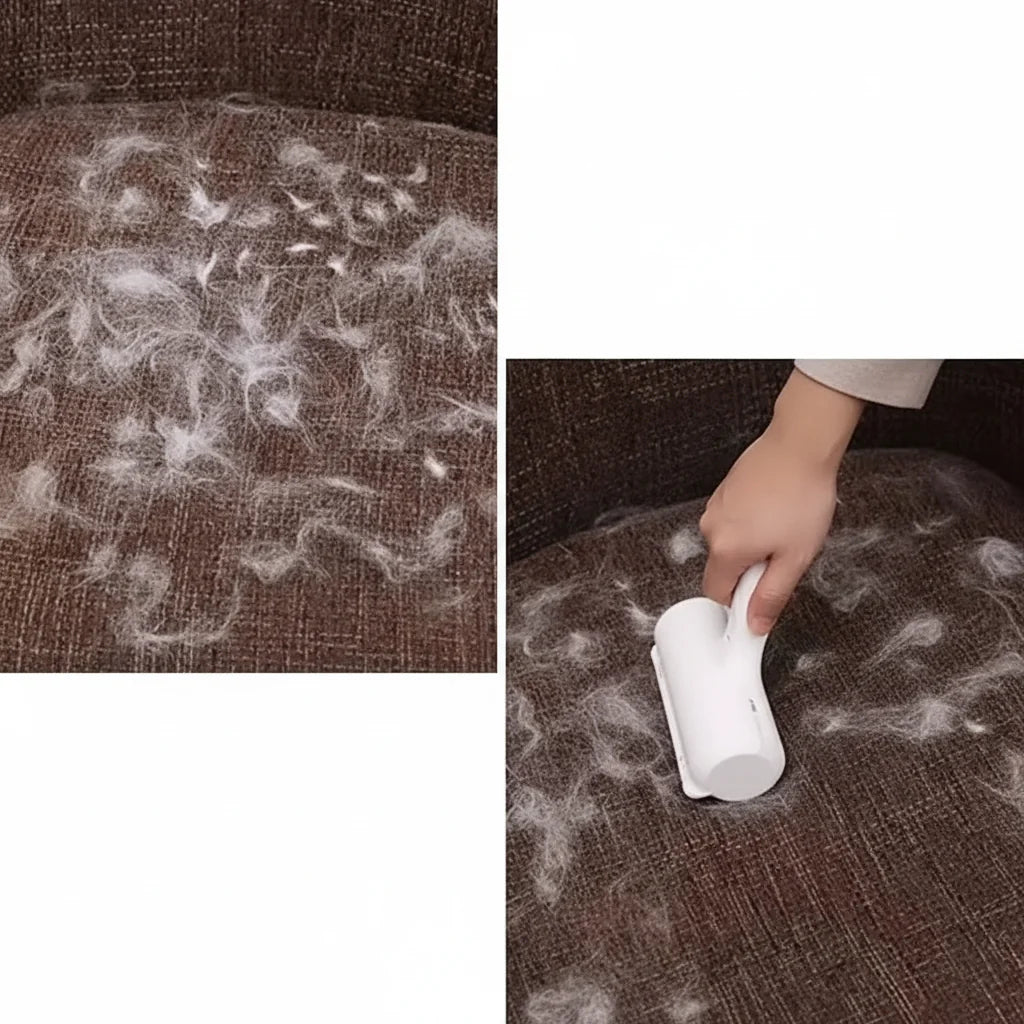 Pet Hair Remover Roller - Dog & Cat Fur Remover with Self-Cleaning Base - Efficient Animal Hair Removal Tool - Perfect for Furni