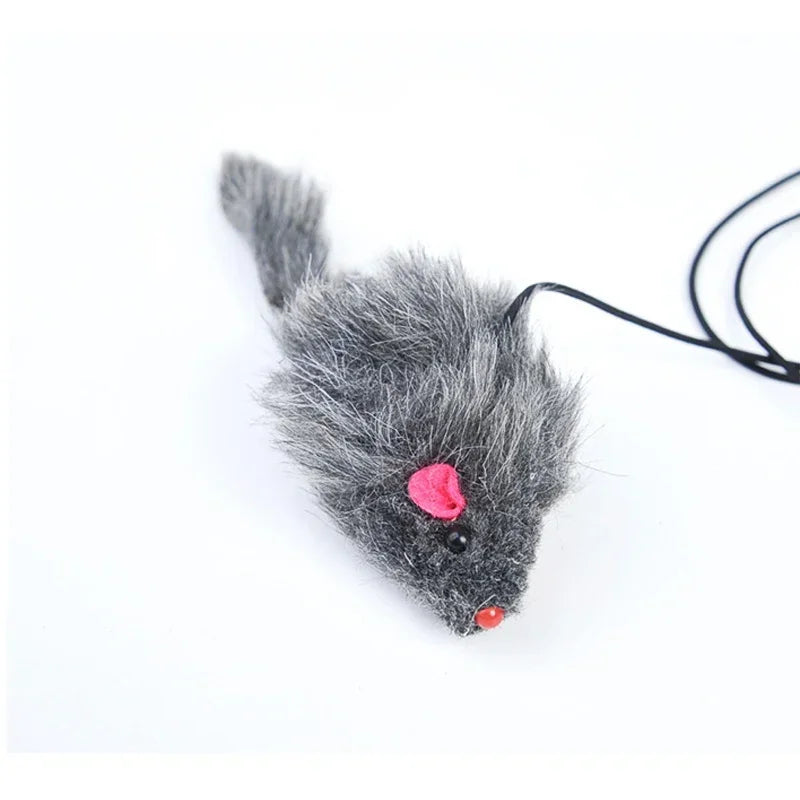 Interactive Cat Mouse Toy – Hanging Retractable Teaser Stick with Scratch Rope