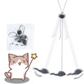 Interactive Cat Mouse Toy – Hanging Retractable Teaser Stick with Scratch Rope