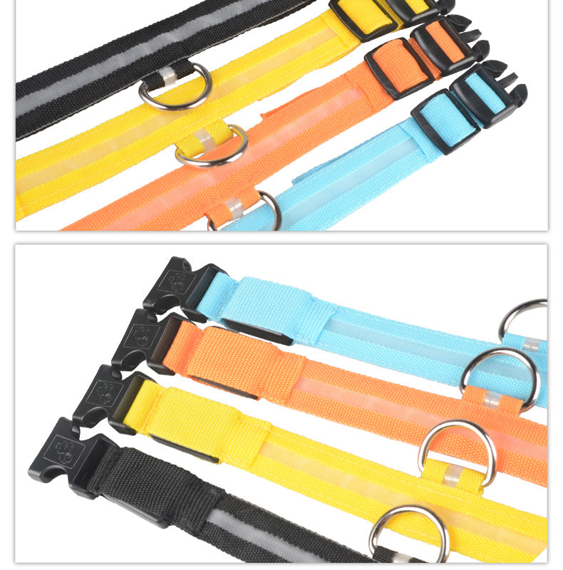 LED Glow Dog Collar – Night Safety Adjustable Luminous Pet Collar