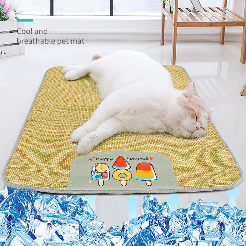 Rattan Cooling Mat for Dogs & Cats